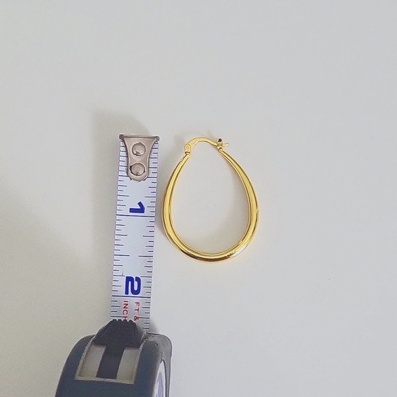 Gold Hoop Earrings - Picture 4 of 5